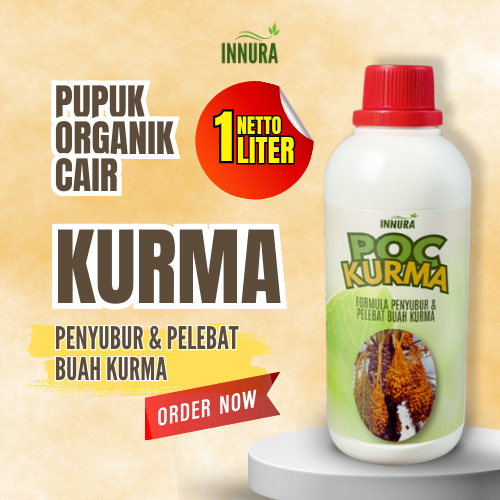 Pupuk Organik Cair Booster Pelebat Buah Kurma Penyubur Daun Akar Tanaman Pohon Kurma Perangsang ZPT