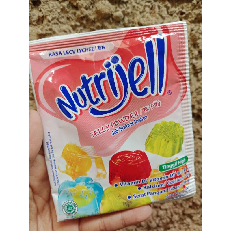 

Nutrijell jelly powder rasa leci Kemasan 15 Gram