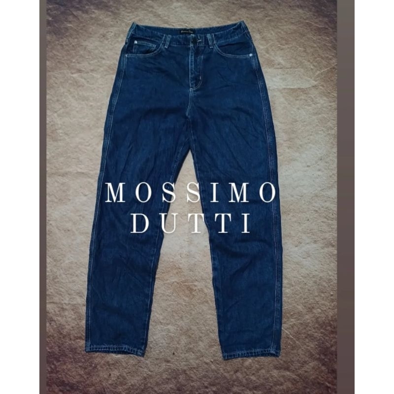 jeans MOSSIMO DUTTI bahan denim model fit reguler bekas/second/preloved