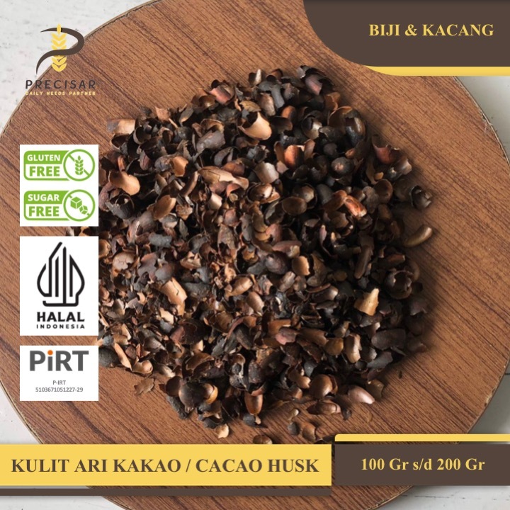 

Kulit Biji Kakao / Cacao Husk - Natural | Organic | Gluten Free | Sugar Free | NON-GMO