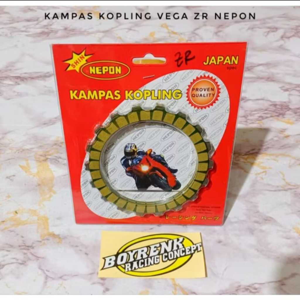 PLAT KOPLING ATAU KAMPAS KOPLING RACING VEGA ZR NEPON ASLI-BOYRENK RACING CONCEPT