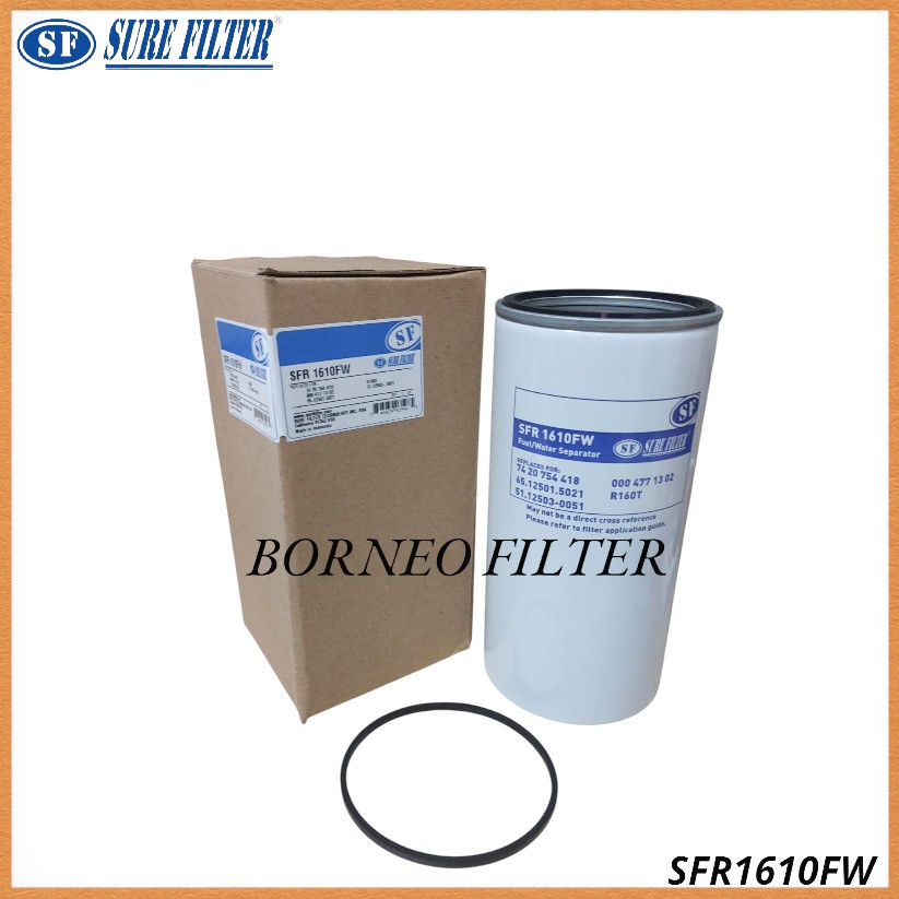 SFR1610FW Sure Fuel Filter R160T FS19914 J8621160 SFC-5301-10 JFC-88070 FS20375 MX908543 P955606 J86