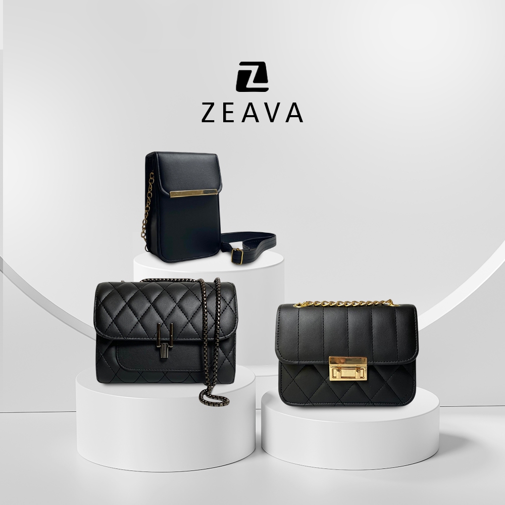 ZEAVA Paket Combo Best Deal Isi 3 Tas Wanita Murah | Grosir Tas Fashion Wanita CHELSEA, DK, ELSA