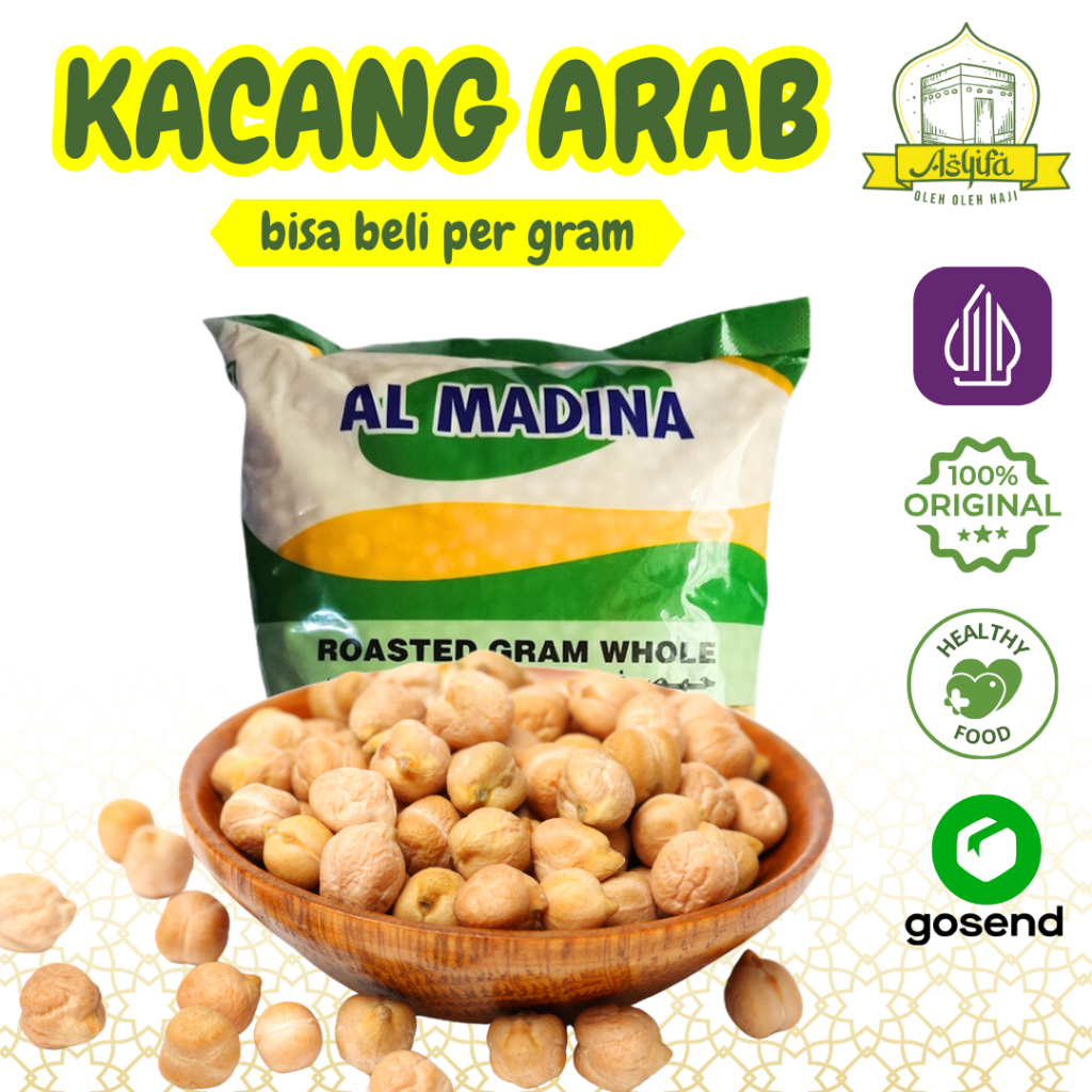 

KACANG ARAB CHICKPEAS 1KG Premium Matang Souvenir Haji Umroh Mood Booster siap Makan