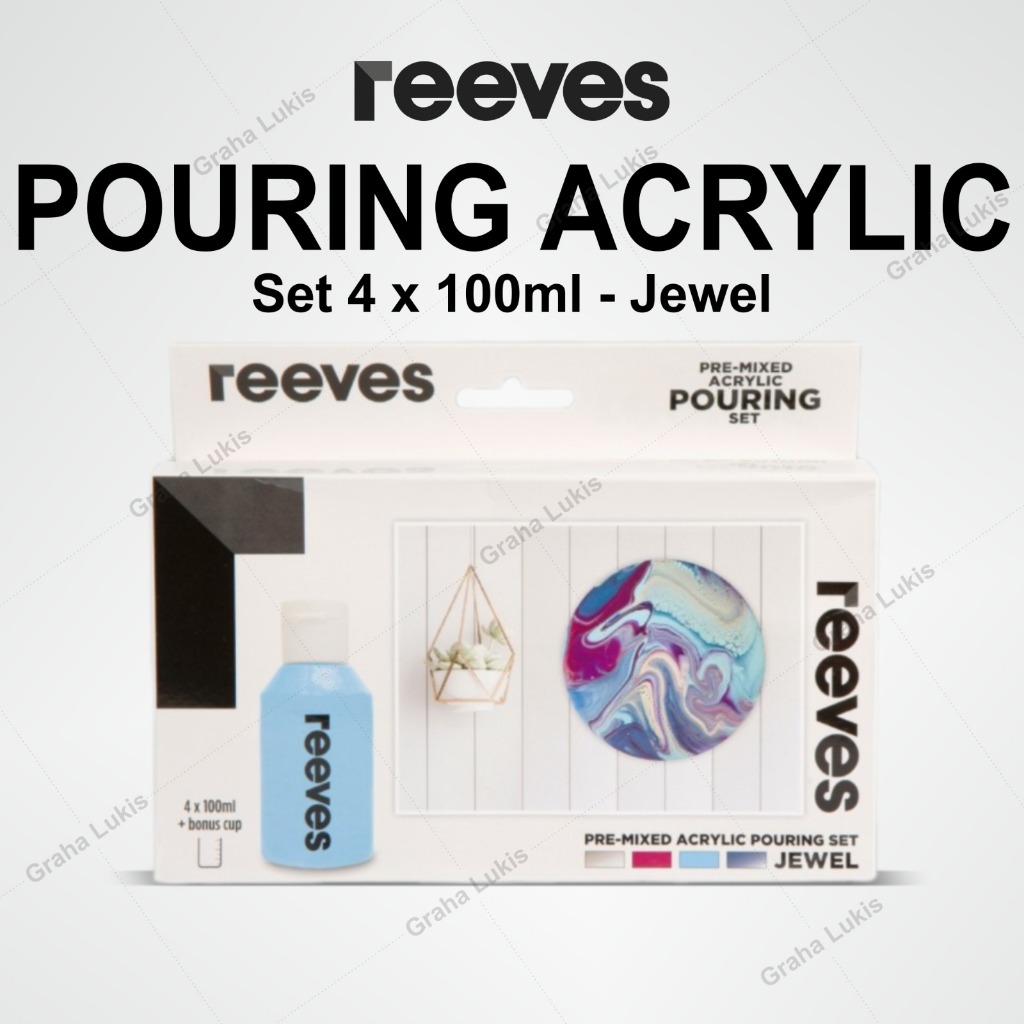 

Reeves Pouring Acrylic Paint Set - Jewel