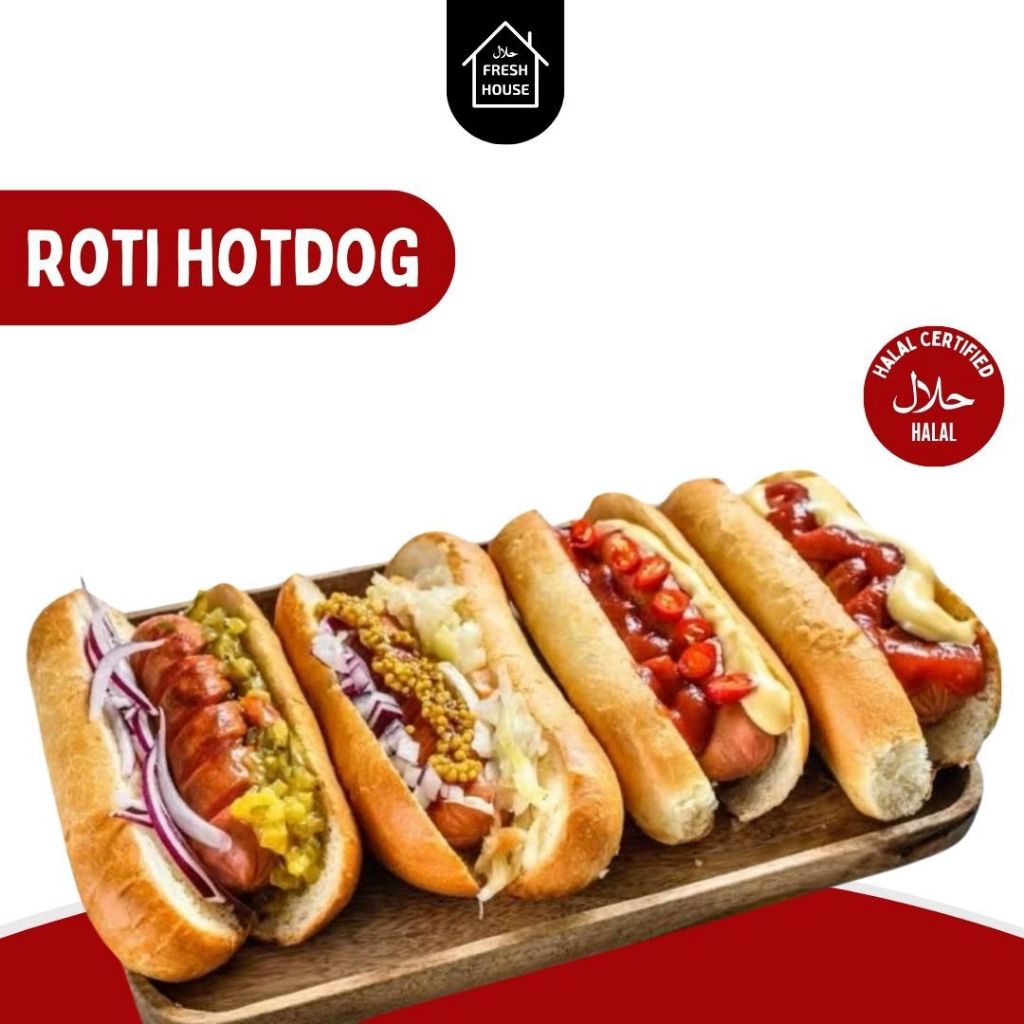 

BERNARDI ROTI HOTDOG / HOTDOG BUN/ HOT DOG PLAIN ROLLS