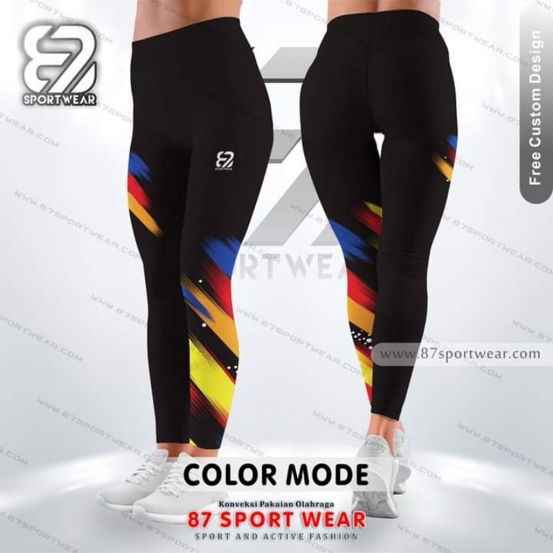 Pakaian olahraga 87 Sportwear Celana Legging Olahraga Color Mode