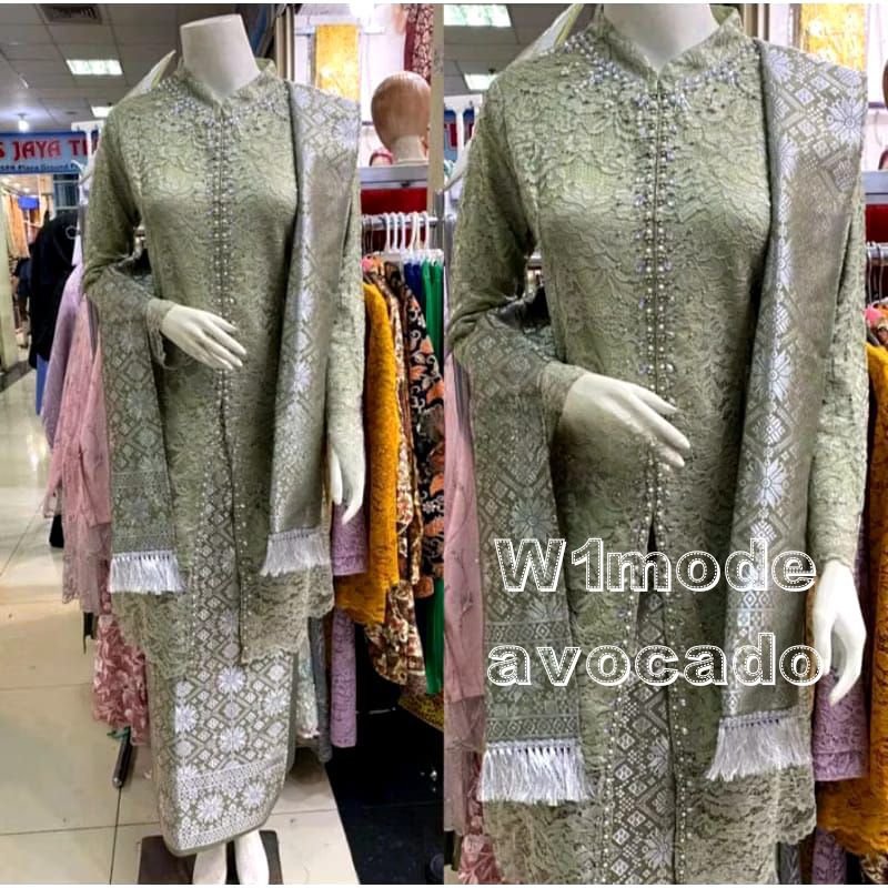 Set Rok songket + Selendang/set rok span songket + selendang/ set rok lilit + selendang