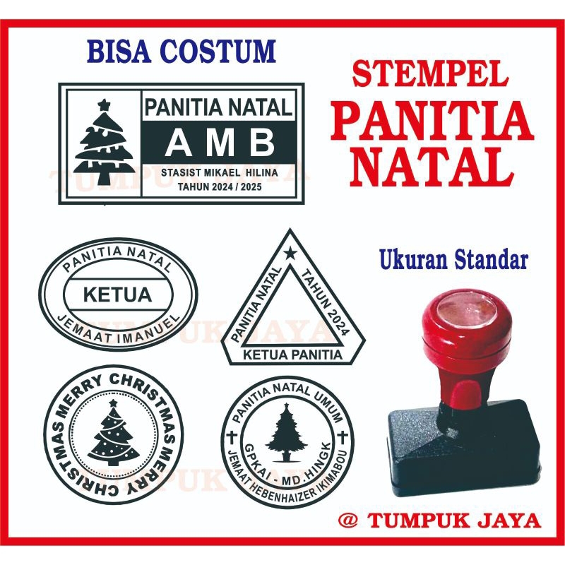 

Alwahyu_Store Stempel Panitia Natal stempel Flash sudah siap pakai ukuran standar harga satuan