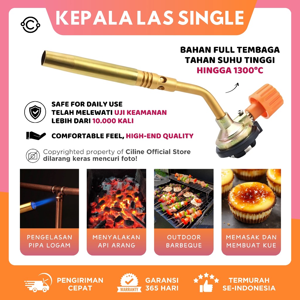 KEPALA LAS GAS TORCH PORTABLE BLENDER LOW TORCH / GAS TORCH MANUAL ORIGINAL