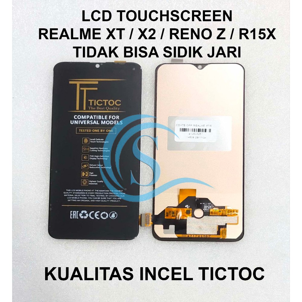 LCD Touchscreen Realme XT / X2 / RENO Z / R15X TIDAK BISA SIDIK JARI