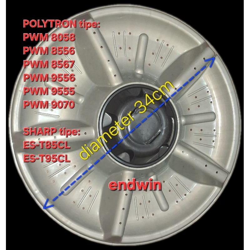 pulsator polytron dan sharp POLYTRON tipe:PWM 8058PWM 8556PWM 8567PWM 9556PWM 9555
PWM 9070

cocok u