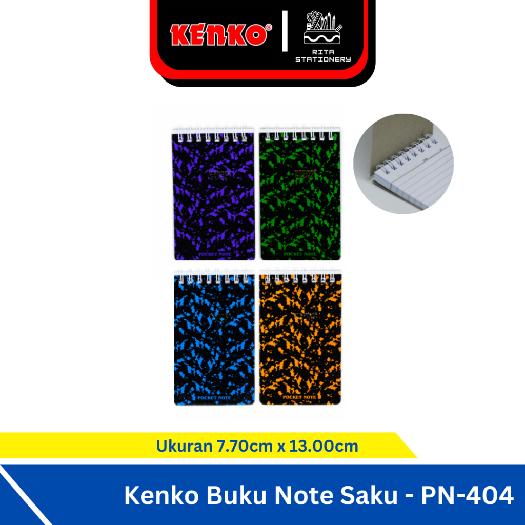 

Kenko Notebook Pocket Kecil / Buku Saku Catatan Note PN 404 - Satuan