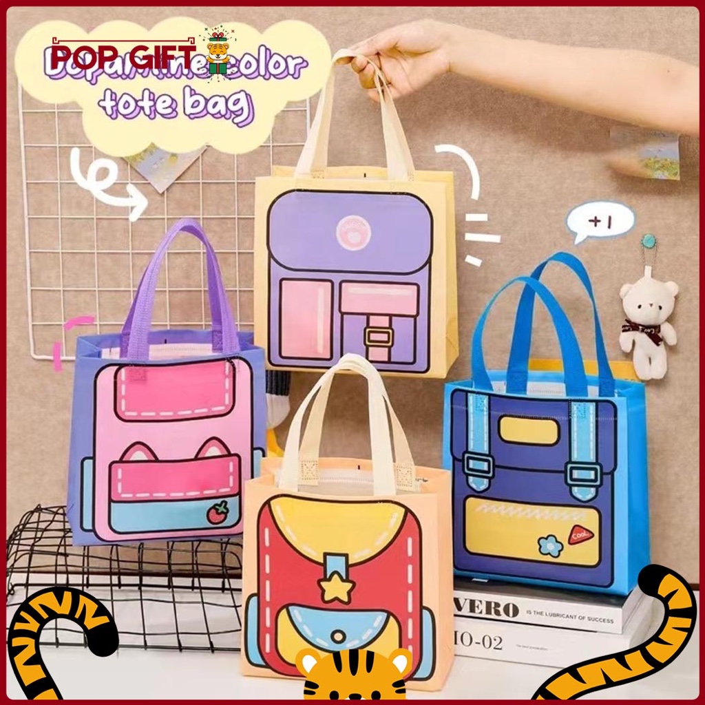 

PG Tas Goodie Tote Bag Tas Belanja Lucu Tas Kado Anti Air Bag Ulang Tahun Lucu Souvenir Hampers ST26