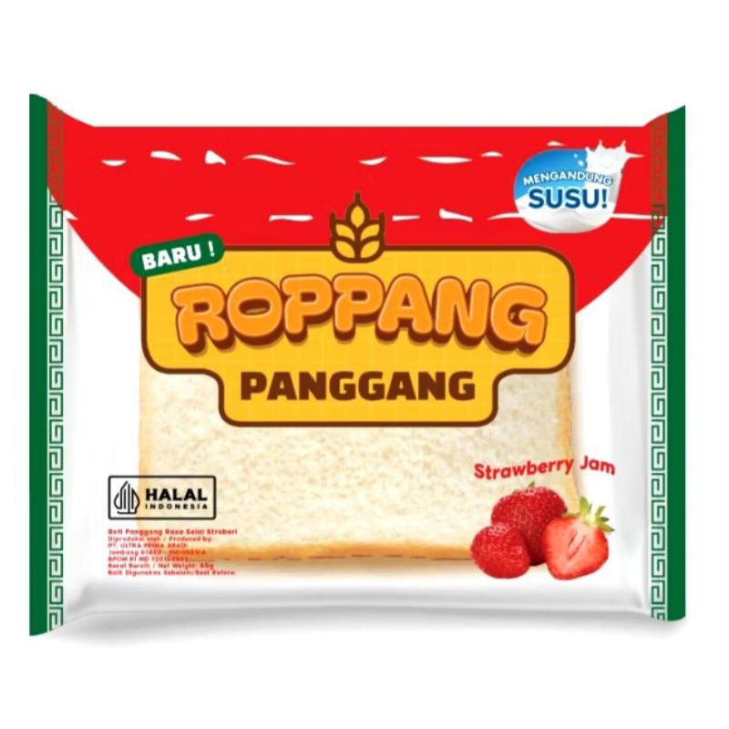 

ROPPANG PANGGANG RASA STRAWBERRY JAM ROTI PANGGANG OT ROPANG