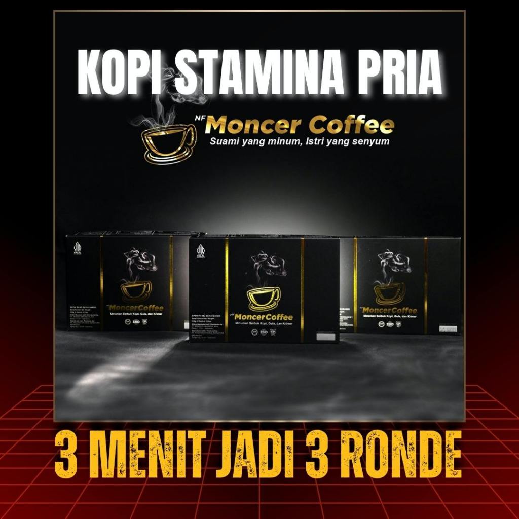 

KopiMoccerr Coffee Original Kopi Stamina Pria Kuat Tahan Lama Siap Ngegas Sampe Lemas 1 Box 8 Sachet