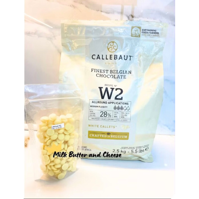 

KHUSUS REGULER-Callebaut W2 White Chocolate Callets 100/250 gr for Baking (Reguler leleh)