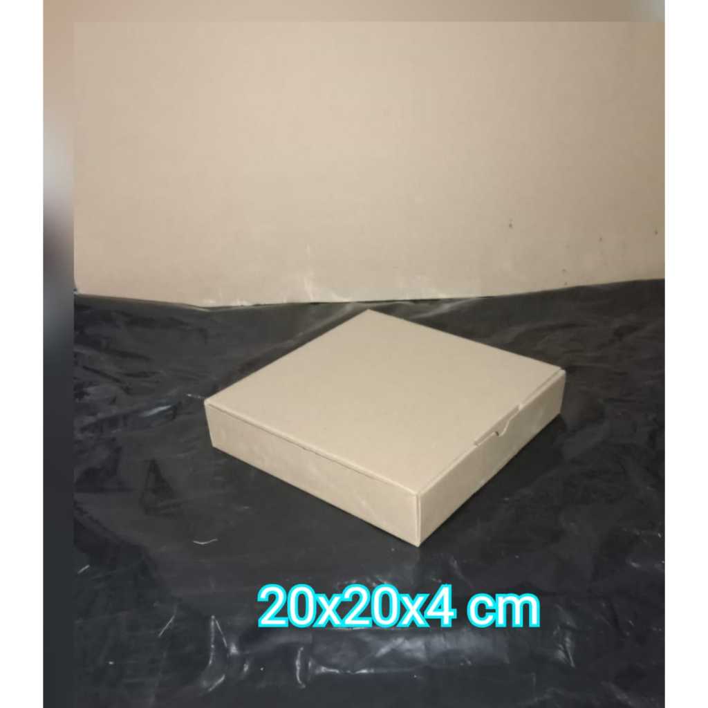 

KARDUS UK. 20x20x4 CM....DIE CUT KARTON BOX UNTUK KOTAK BAJU-AKSESORIS-SOUVENIR DLL MODEL BOX PIZZA