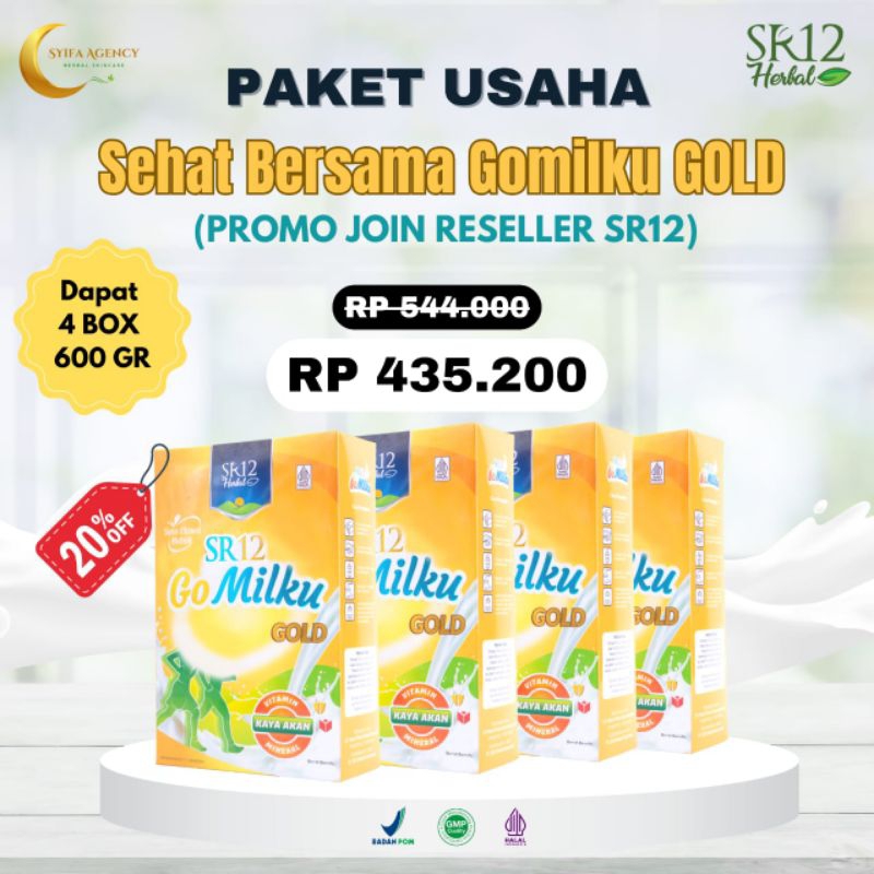 

PAKET RESELLER SR12 GOMILKU GOLD 600GR 4 BOX