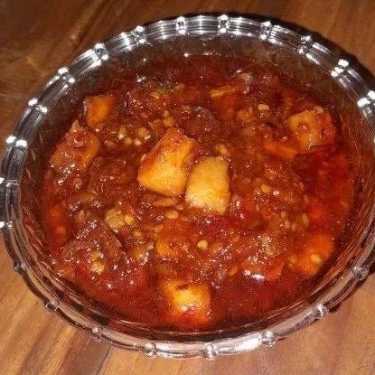 

Sambal trasi ikan asin