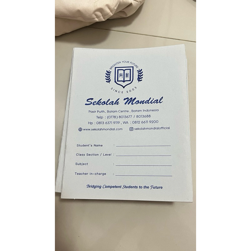 

10 pcs buku tulis sekolah mondial batam baru semua