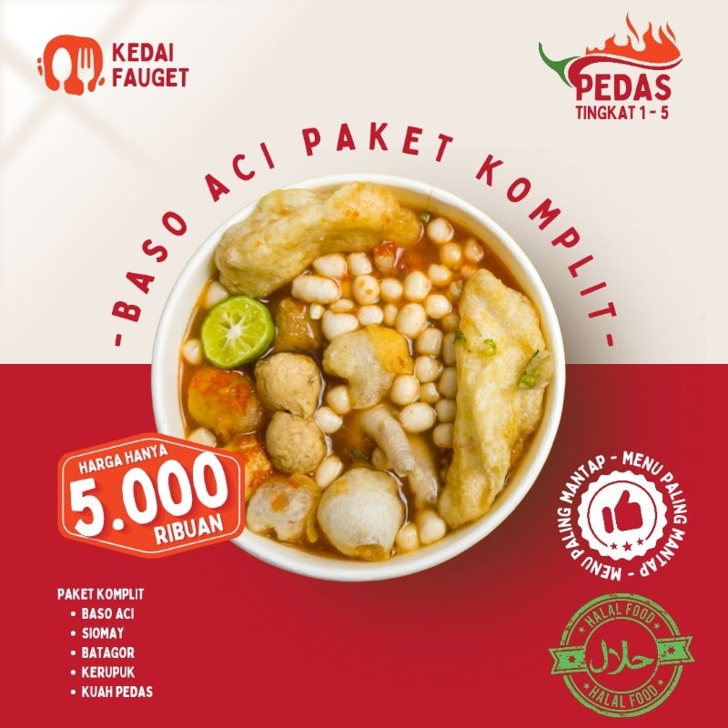 

Baso Aci khas Garut super pedas beli 3 gratis 1