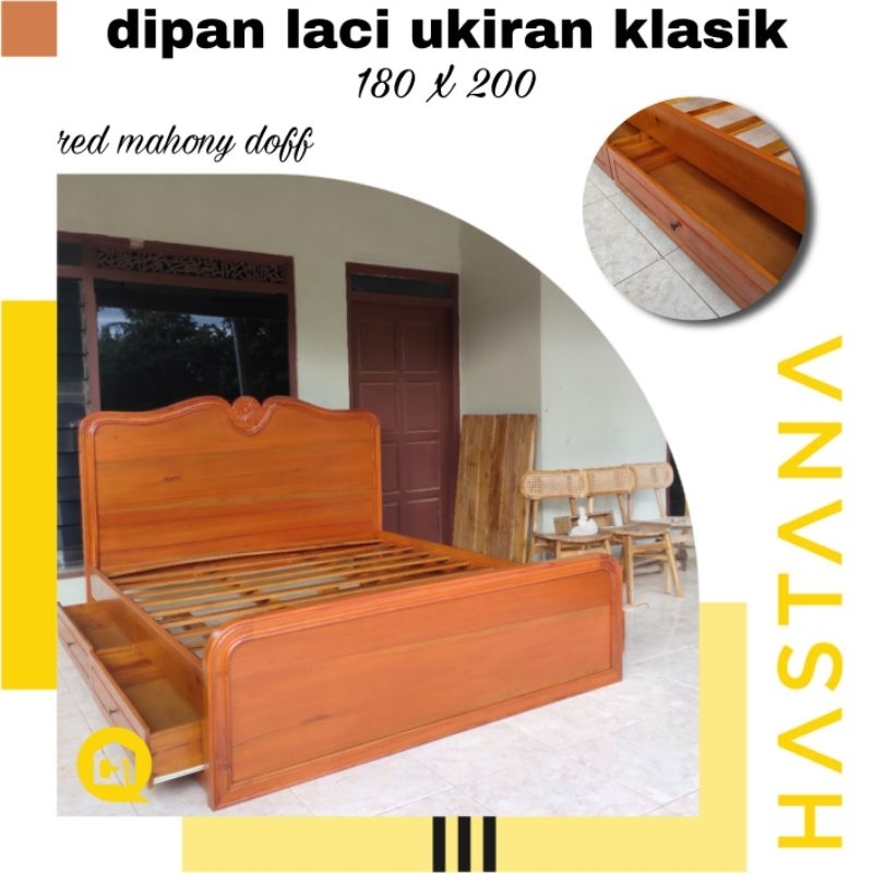 dipan laci dipan minimalis dipan ukiran dipan tempattidur kayu