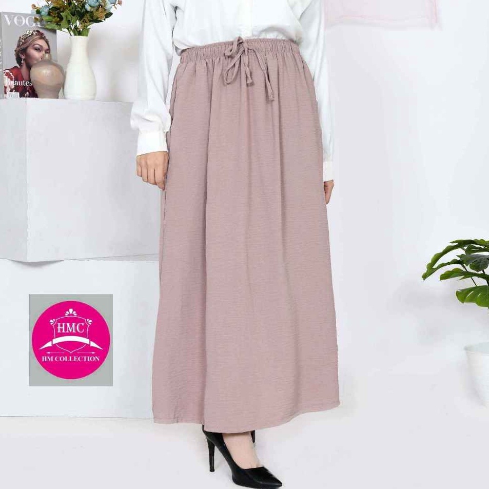 KHUSUS Rok CRINKLE Airflow  Dayli Rok JUMBO  Rok Crinkle rah Serut Tali Tearu