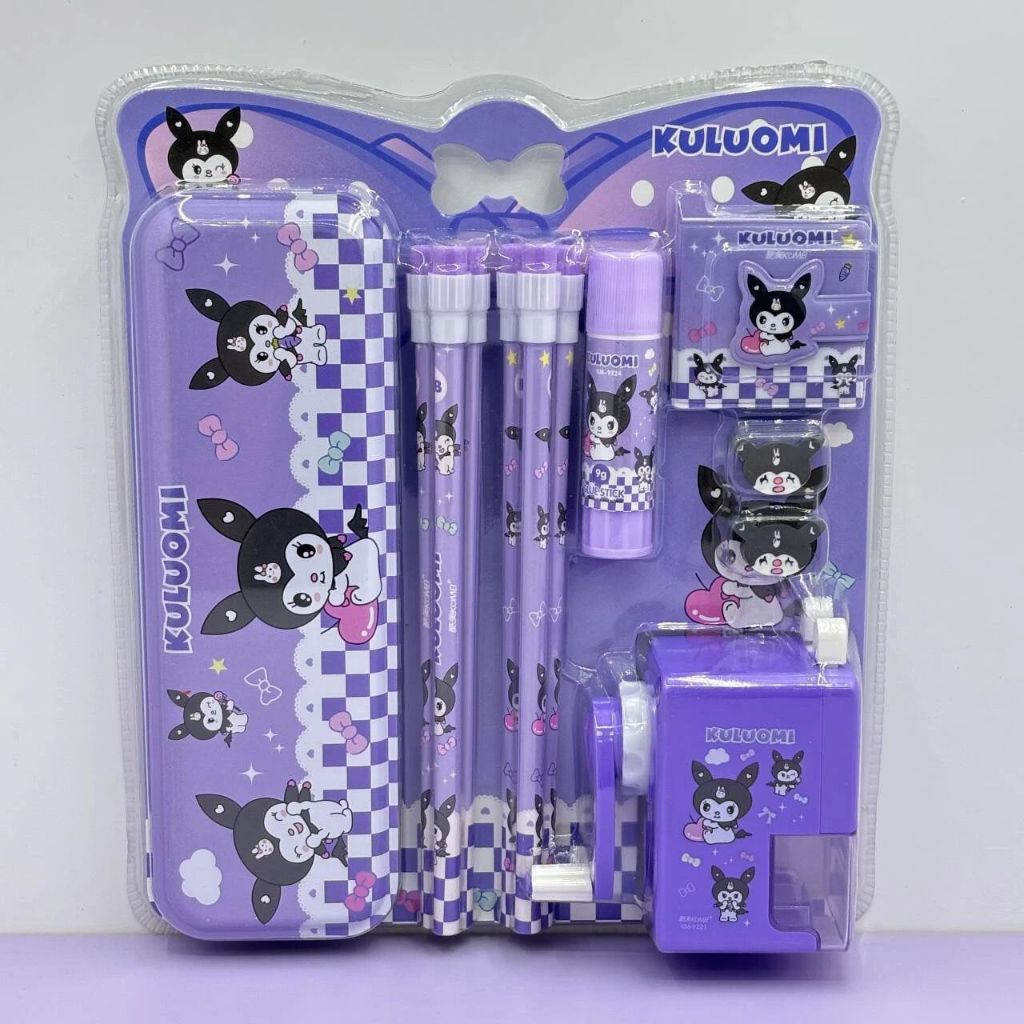 

SL88 - Study SET 6 IN 1 Alat Tulis Anak Sekolah Motif SANRIO/ Study Set SANRIO 6 in 1 Kuromi Cinnamoroll My Melody