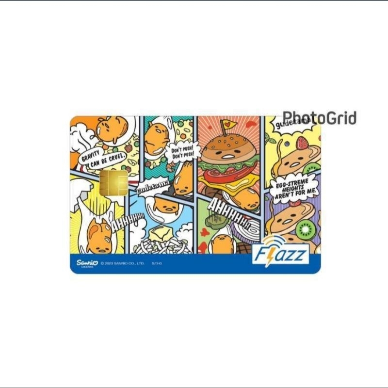 Kartu Flazz Gudetama Warner Bros Limited Edition GEN 2 E-toll Kartu Tol Flazz BCA Original