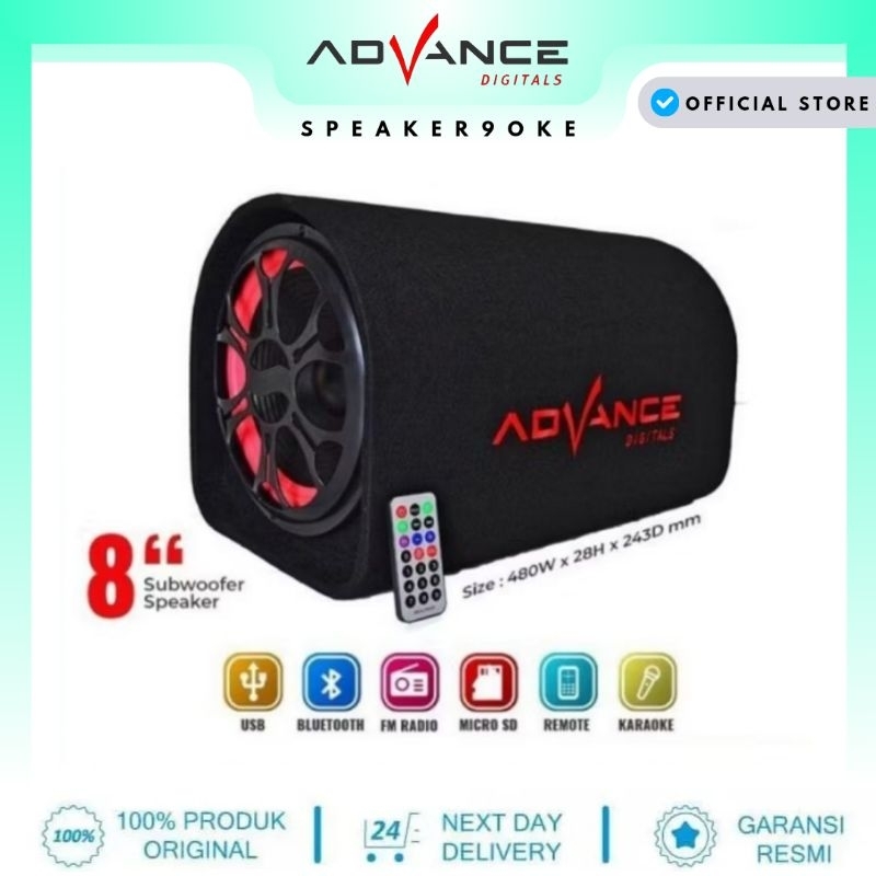 speaker bluetooth 8" inch ac dc advance t103bt/ t 103 bt