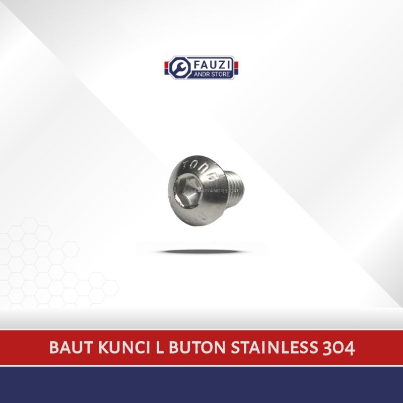 BAUT L Button M8 Stainless | Baut 12