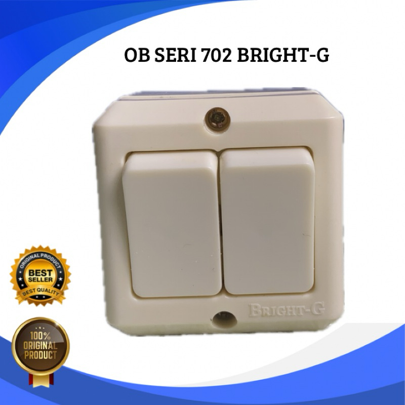 Saklar Bright-G Double Saklar Seri Bright-G OB Seri BG 702