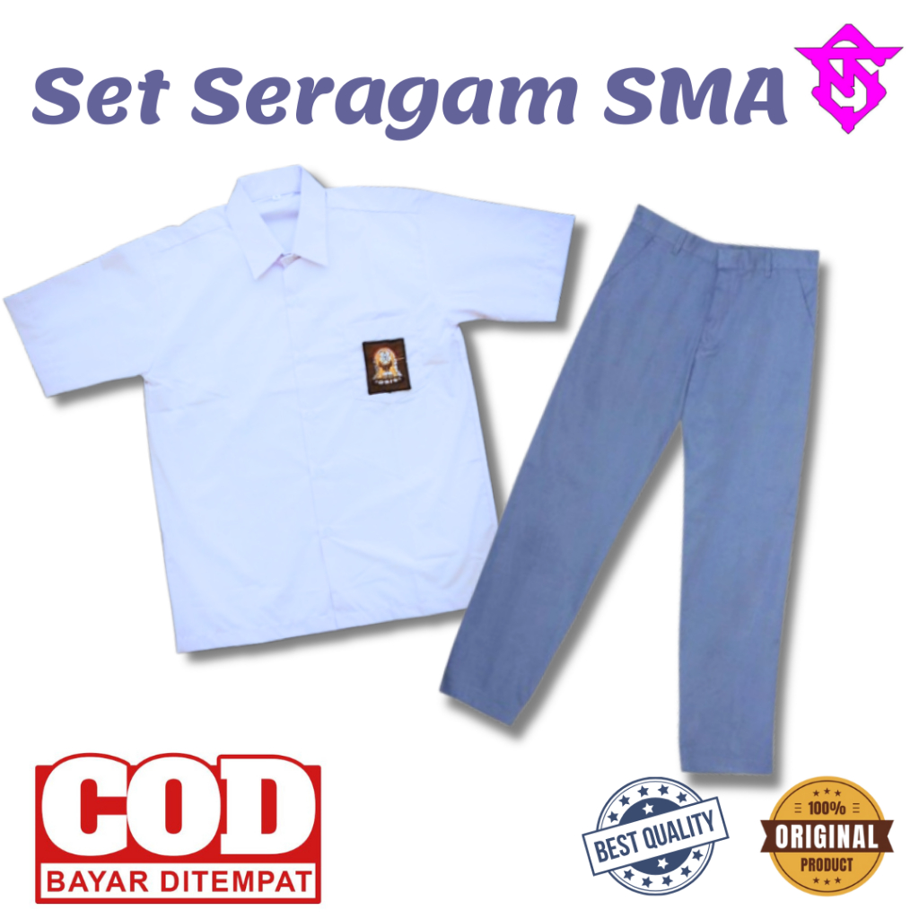 TEXAS SET SERAGAM SMA SET SERAGAM SMA COWOK SET SERAGAM SMA LAKI-LAKI PREMIUM