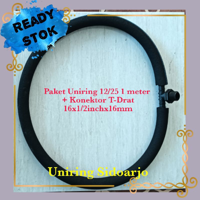Uniring | Paket Uniring 12/25 1 meter + Konektor Tee