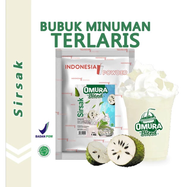 

OMURA Blend Bubuk Minuman Premium Rasa Sirsak Powder Drink 1 Kg Omura Powder