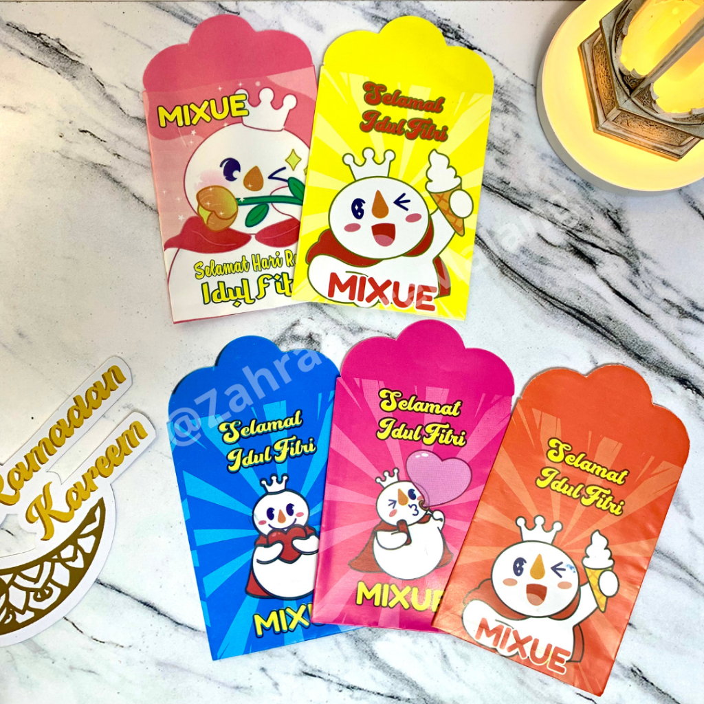 

100 pcs AMPLOP LEBARAN 2025 MIXUE GEMOY