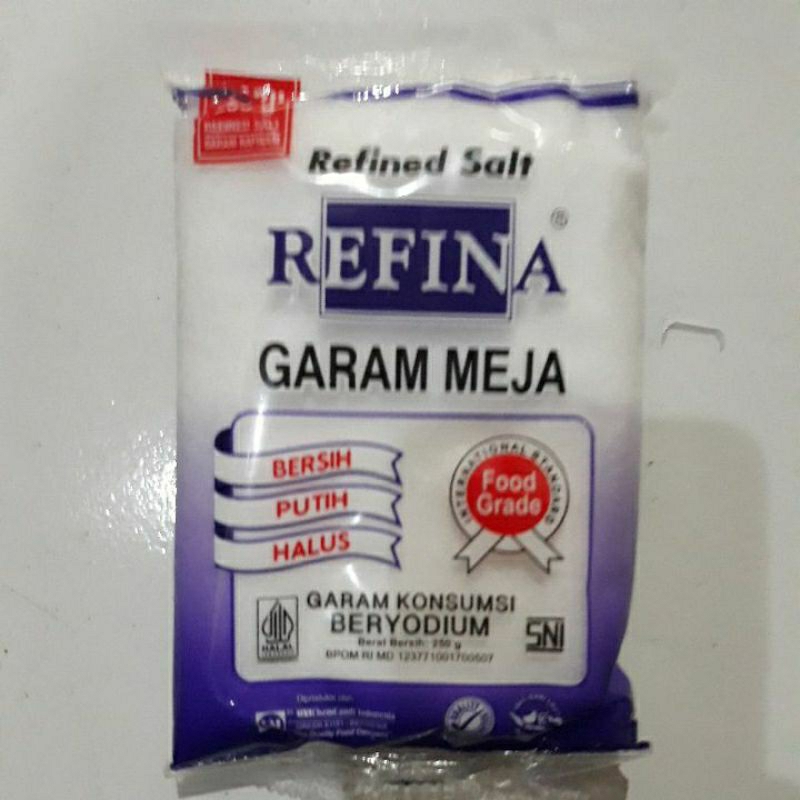 

Refina Garam Meja Bersih Putih Halus 250 gram