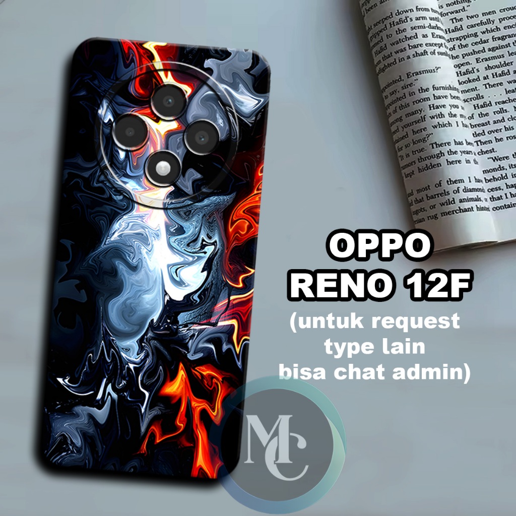 CC20/ Softcase karet lentur untuk OPPO Reno 12F/Motif abstark/case OPPO Reno 12F /kesing OPPO Reno 1