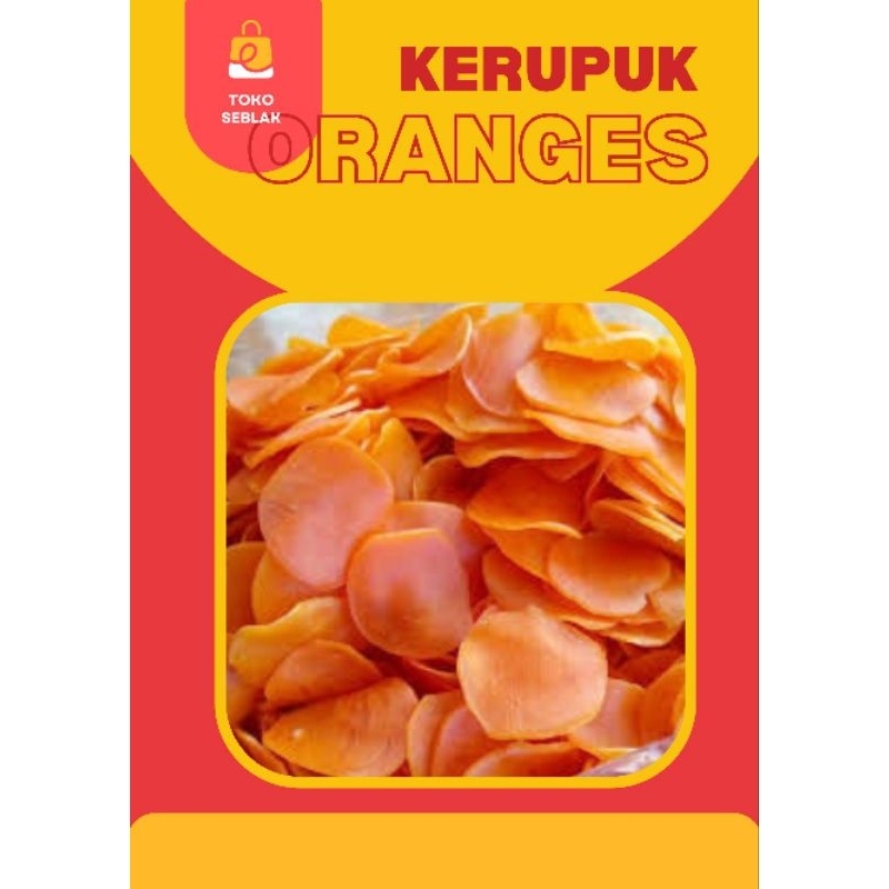 

toko seblak kerupuk seblak orange 500gr/kerupuk orange 500gr/topping seblak boci