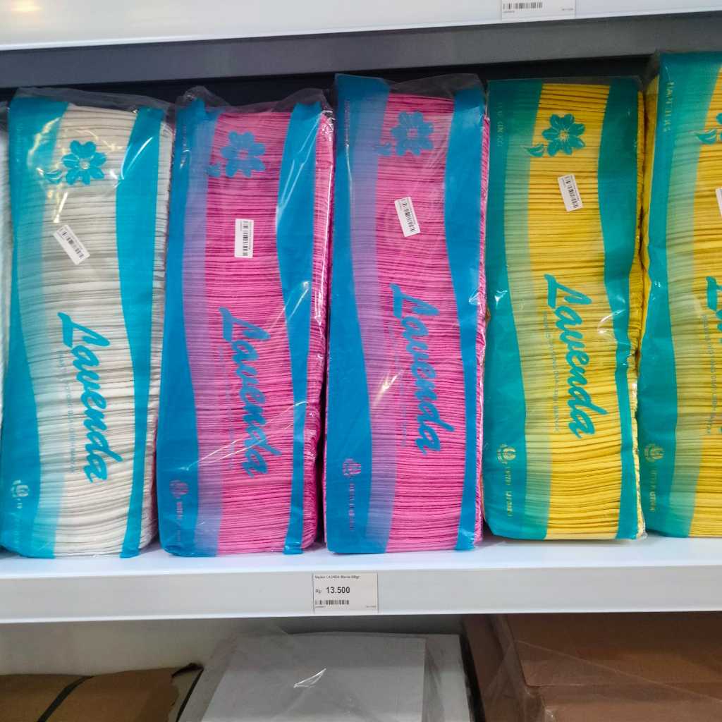 Tisu napkin lavenda putih dan warna / Tissue napkin / Tisu makan