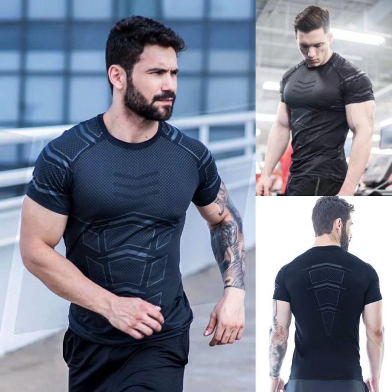 BAJU GYM PRIA / PAKAIAN OLAHRAGA PRIA REBOOK / KAOS GYM / PAKAIAN FITNESS PRIA / KAOS GYM FITNESS RU