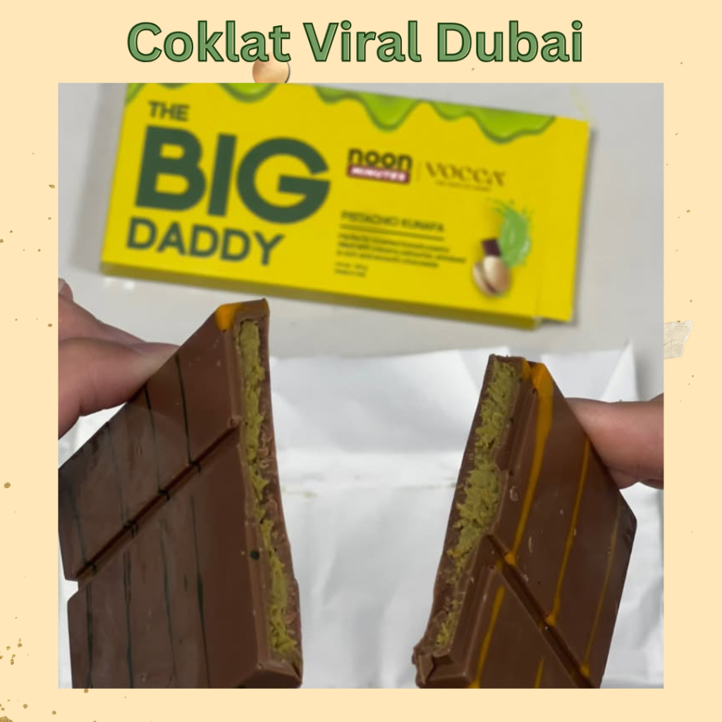 

[LANGSUNG DARI DUBAI] Coklat Viral Dubai | Coklat Kunafa Pistachio Big Daddy Fix