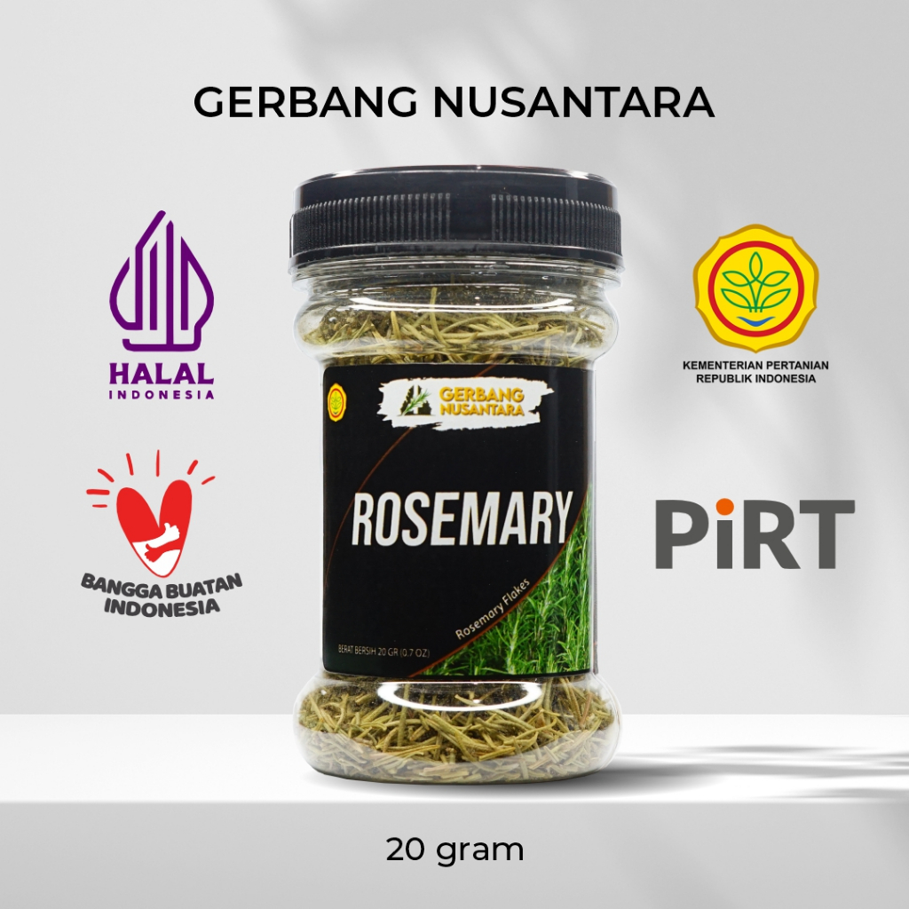 

Gerbang Nusantara - Daun Rosemary Flakes Bubuk Bumbu Masak Dapur Rempah 20gr