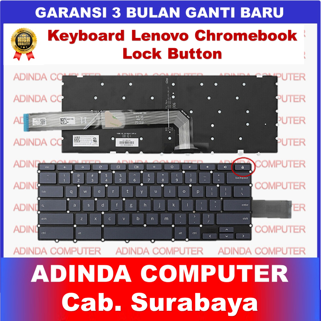 Keyboard Lenovo Chromebook 14e Gen 1 Gen 2 81mh S340 S340-14 S330 S345-14AST