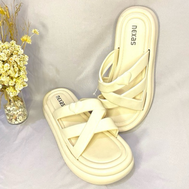 Nexas Sandal Kulit Wanita Kekinian