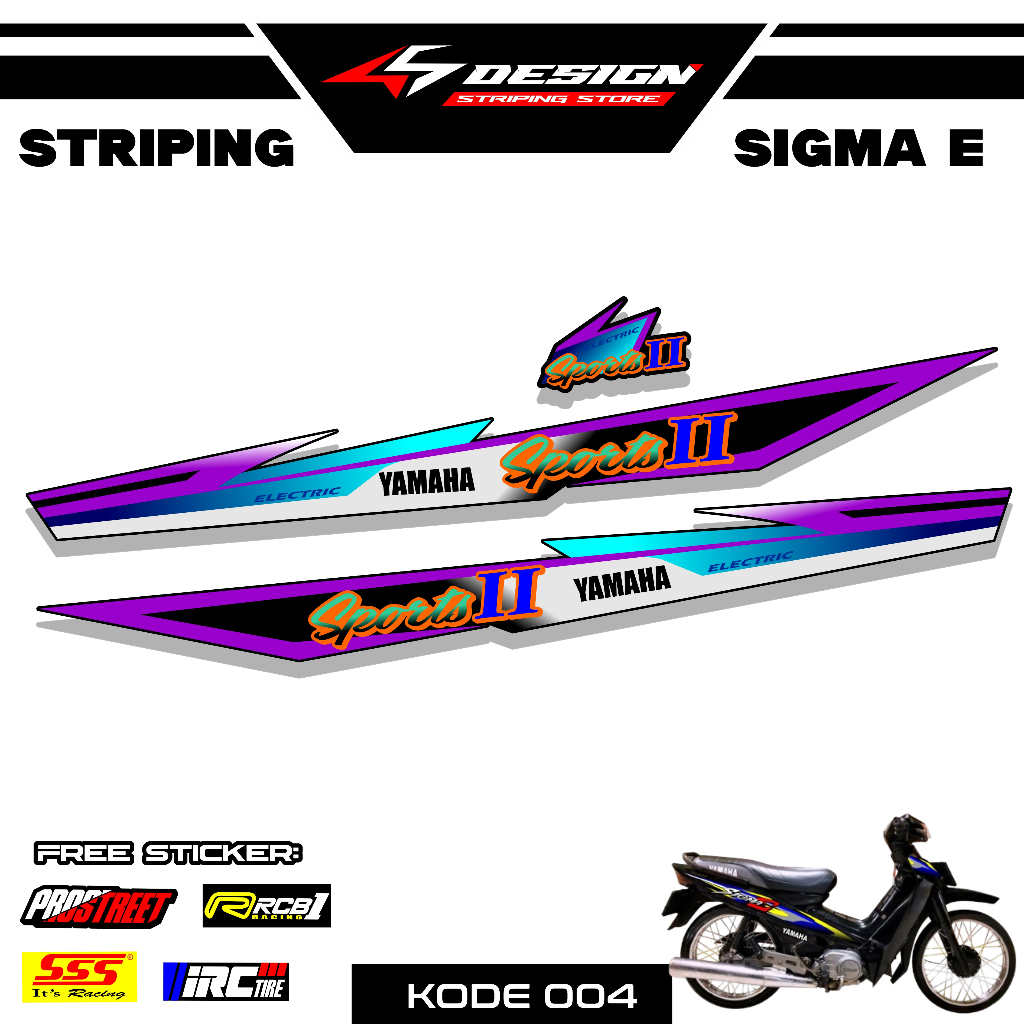 04 STICKER STRIPING YAMAHA SIGMA E - STICKER STRIPING YAMAHA SIGMA E