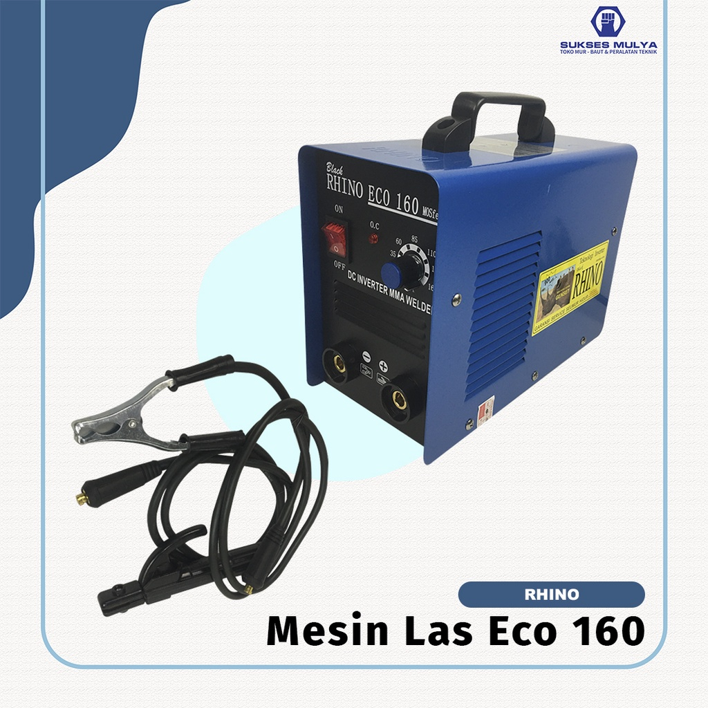 Mesin Las RHINO 160A / Trafo Las Rhino ECO 160 A Inverter Rhino 160e