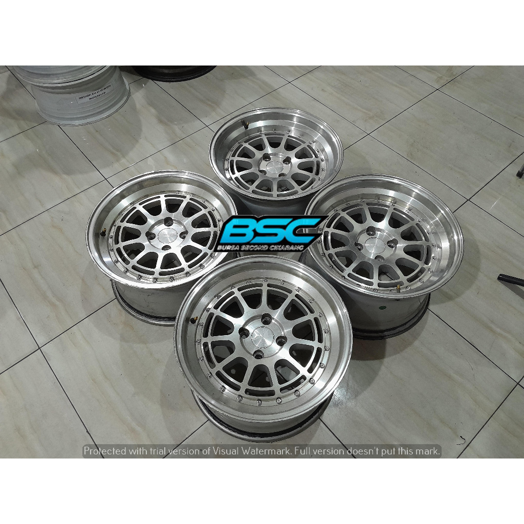 Velg Racing Celong Bekas R16 HSR Edo Pcd 4x100 Ring 16 Buat Yaris Jazz Mobilio Jazz Calya Vios Sirio