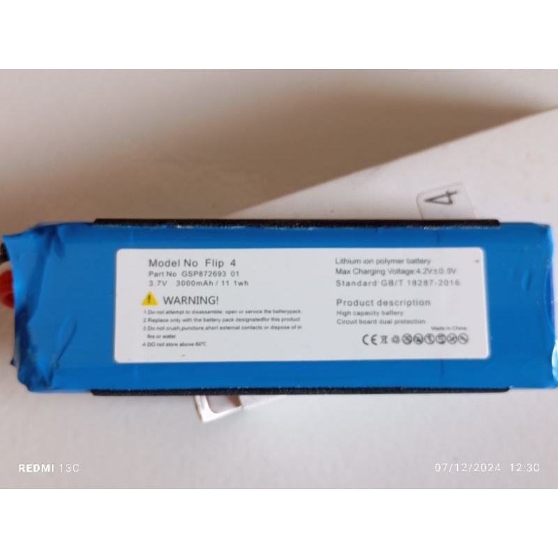 battrey jbl flip 4 gsp872693 01 original replacement